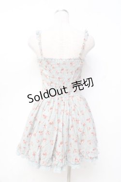 画像2: LIZ LISA / ブーケ柄コーデュロイキャミワンピース 0 ブルー Y-25-09-29-200-LO-OP-SZ-ZI