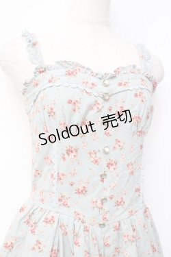 画像3: LIZ LISA / ブーケ柄コーデュロイキャミワンピース 0 ブルー Y-25-09-29-200-LO-OP-SZ-ZI