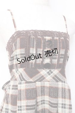 画像3: LIZ LISA / チェック柄ウールキャミワンピース 0 ブラウン Y-25-09-29-201-LO-OP-SZ-ZY