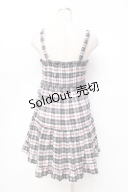 画像2: LIZ LISA doll / チェックワンピース  黒 Y-25-09-29-203-LO-OP-SZ-ZI