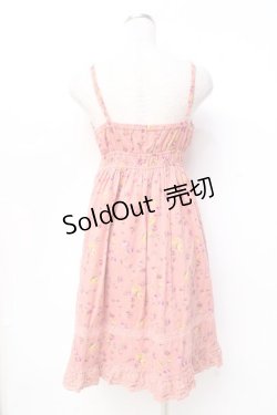 画像2: LIZ LISA / 花柄コーデュロイキャミワンピース 0 ピンク Y-25-09-29-204-LO-OP-SZ-ZY