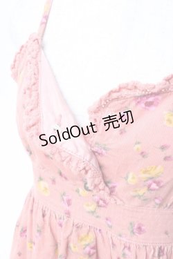 画像3: LIZ LISA / 花柄コーデュロイキャミワンピース 0 ピンク Y-25-09-29-204-LO-OP-SZ-ZY