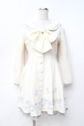 LIZ LISA / リボン刺繍ワンピース 0 オフ白 Y-25-09-29-206-LO-OP-SZ-ZY