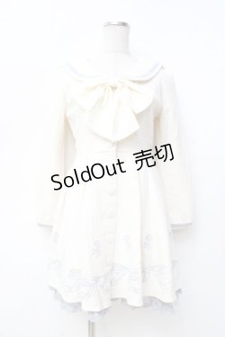 画像1: LIZ LISA / リボン刺繍ワンピース 0 オフ白 Y-25-09-29-206-LO-OP-SZ-ZI