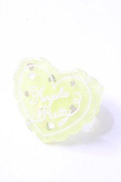 画像1: Angelic Pretty / トッピングハートリング  イエロー Y-25-09-29-028-AP-AC-SZ-ZY
