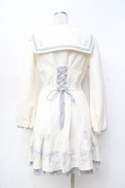 画像2: LIZ LISA / リボン刺繍ワンピース 0 オフ白 Y-25-09-29-206-LO-OP-SZ-ZY