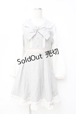 画像1: LIZ LISA / セーラー衿ワンピース 0 グレー Y-25-09-29-209-LO-OP-SZ-ZY