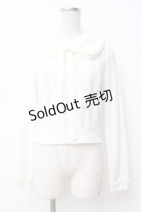 LIZ LISA / 襟ファーニットカーディガン 0 白 Y-25-09-29-212-LO-TO-SZ-ZY