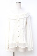 LIZ LISA / ドットメッシュブラウス風トップス 0 アイボリー Y-25-09-29-213-LO-TO-SZ-ZY