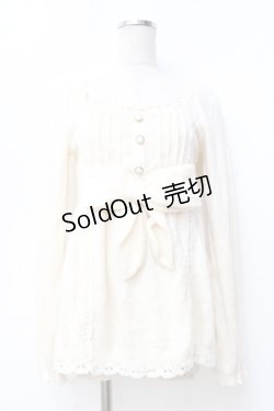 画像1: LIZ LISA / ビッグリボンスクエアトップス 0 アイボリー Y-25-09-29-215-LO-TO-SZ-ZI