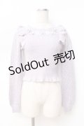 LIZ LISA / フラワービジュニットトップス 0 ラベンダー Y-25-09-29-219-LO-TO-SZ-ZI