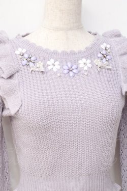 画像3: LIZ LISA / フラワービジュニットトップス 0 ラベンダー Y-25-09-29-219-LO-TO-SZ-ZY