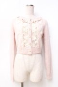 LIZ LISA / レース×フラワーモチーフニットカーディガン 0 ピンク Y-25-09-29-221-LO-TO-SZ-ZY