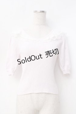 画像1: LIZ LISA / 襟レースリブニット 0 ピンク Y-25-09-29-223-LO-TO-SZ-ZI