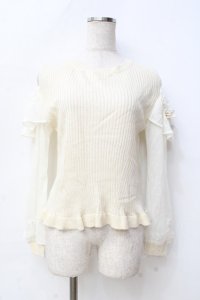 LIZ LISA / 肩あきリボントップス 0 ベージュ Y-25-09-29-224-LO-TO-SZ-ZI