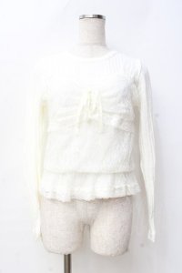 LIZ LISA / ビスチェ×ニットソー 0 アイボリー Y-25-09-29-225-LO-TO-SZ-ZI