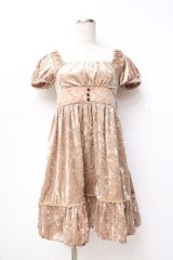 LIZ LISA / ベロアワンピース 0 ゴールド Y-25-09-29-226-LO-OP-SZ-ZT202