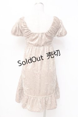 画像2: 【SALE】LIZ LISA / ベロアワンピース 0 ゴールド Y-25-09-29-226-LO-OP-SZ-ZT202