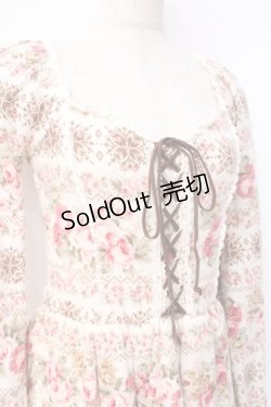 画像3: LIZ LISA / 花柄起毛ワンピース 0 アイボリー Y-25-09-29-233-LO-OP-SZ-ZY