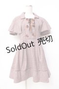 LIZ LISA / ケープ付きグレンチェックワンピース 0 ピンクブラウン Y-25-09-29-234-LO-OP-SZ-ZY
