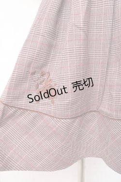 画像4: LIZ LISA / ケープ付きグレンチェックワンピース 0 ピンクブラウン Y-25-09-29-234-LO-OP-SZ-ZY