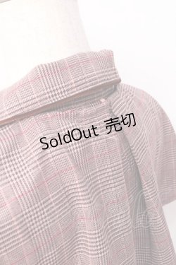 画像5: LIZ LISA / ケープ付きグレンチェックワンピース 0 ピンクブラウン Y-25-09-29-234-LO-OP-SZ-ZY