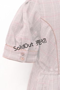 画像6: LIZ LISA / ケープ付きグレンチェックワンピース 0 ピンクブラウン Y-25-09-29-234-LO-OP-SZ-ZY