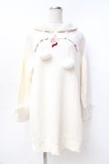 LIZ LISA / ボアフード裏毛ワンピース 0 アイボリー Y-25-09-29-238-LO-OP-SZ-ZY