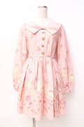 LIZ LISA / BOOK柄ワンピース 0 ピンク Y-25-09-29-239-LO-OP-SZ-ZY