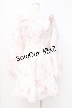 画像2: LIZ LISA / 羽×花柄ワンピース 0 ホワイト Y-25-09-29-241-LO-OP-SZ-ZI