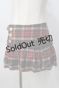 LIZ LISA / チェック柄ミニスカート 0 ブラウン×ボルドー Y-25-09-29-243-LO-PA-SZ-ZY