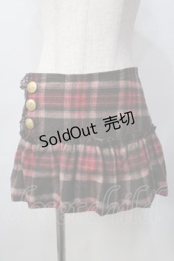 画像1: LIZ LISA / チェック柄ミニスカート 0 ブラウン×ボルドー Y-25-09-29-243-LO-PA-SZ-ZY