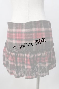 画像2: LIZ LISA / チェック柄ミニスカート 0 ブラウン×ボルドー Y-25-09-29-243-LO-PA-SZ-ZY