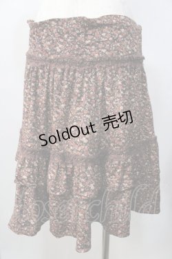 画像2: LIZ LISA / 小花柄ベルベットスカート 0 ブラウン Y-25-09-29-247-LO-SK-SZ-ZY