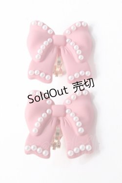 画像1: m petit by misako / リボンイヤリング   Y-25-09-29-036-LO-AC-SZ-ZY