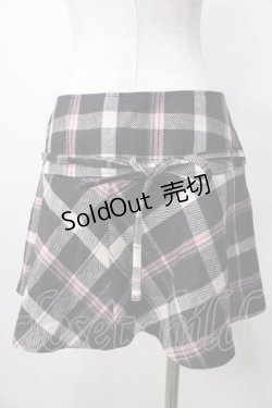 画像2: LIZ LISA / ツイード調チェック柄スカート 0 黒 Y-25-09-29-248-LO-SK-SZ-ZY