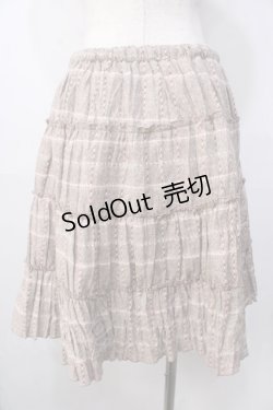画像2: LIZ LISA / チェック柄ティアードスカート 0 ブラウン Y-25-09-29-249-LO-SK-SZ-ZI