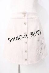 LIZ LISA / ユリ刺繍台形スカート 0 ピンク Y-25-09-29-260-LO-SK-SZ-ZI
