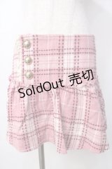 LIZ LISA / チェック柄ローウエストスカート 0 ピンク Y-25-09-29-261-LO-SK-SZ-ZY