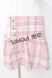 LIZ LISA / チェック柄ローウエストスカート 0 ピンク Y-25-09-29-261-LO-SK-SZ-ZY