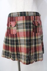 LIZ LISA / チェック柄プリーツスカート 0 ベージュ×グリーン Y-25-09-29-264-LO-SK-SZ-ZI