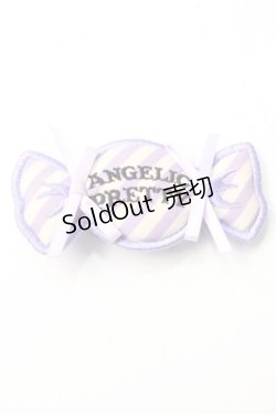 画像1: Angelic Pretty / HappyストライプCandyワッペンクリップ  ラベンダー Y-25-09-29-038-AP-AC-SZ-ZY