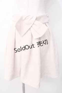 画像1: LIZ LISA / リボン付きウールスカート 0 ピンク Y-25-09-29-271-LO-SK-SZ-ZI