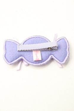 画像2: Angelic Pretty / HappyストライプCandyワッペンクリップ  ラベンダー Y-25-09-29-038-AP-AC-SZ-ZY