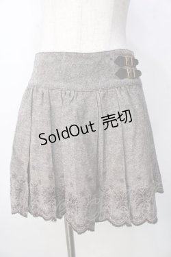 画像1: LIZ LISA / 雪の結晶刺繍吊りスカート 0 ブラウン Y-25-09-29-273-LO-SK-SZ-ZY