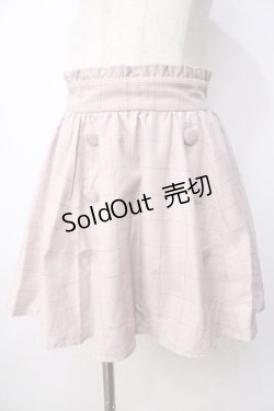 画像1: LIZ LISA / グレンチェック台形スカート 0 ピンク Y-25-09-29-274-LO-SK-SZ-ZI