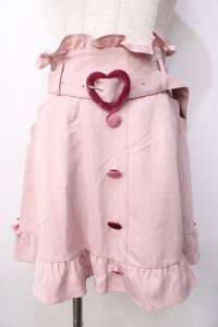 LIZ LISA / ピンストライプフリルスカート 0 ピンク Y-25-09-29-276-LO-SK-SZ-ZI