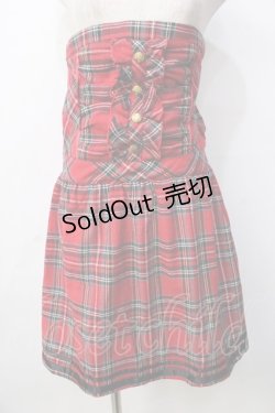 画像1: LIZ LISA doll / チェックワンピース  赤 Y-25-09-29-279-LO-OP-SZ-ZY