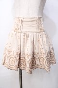 LIZ LISA / 刺繍スカラップスカパン 0 ベージュ Y-25-09-29-284-LO-PA-SZ-ZY