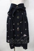 LIZ LISA / 小花刺繍スカート 0 紺 Y-25-09-29-288-LO-SK-SZ-ZY